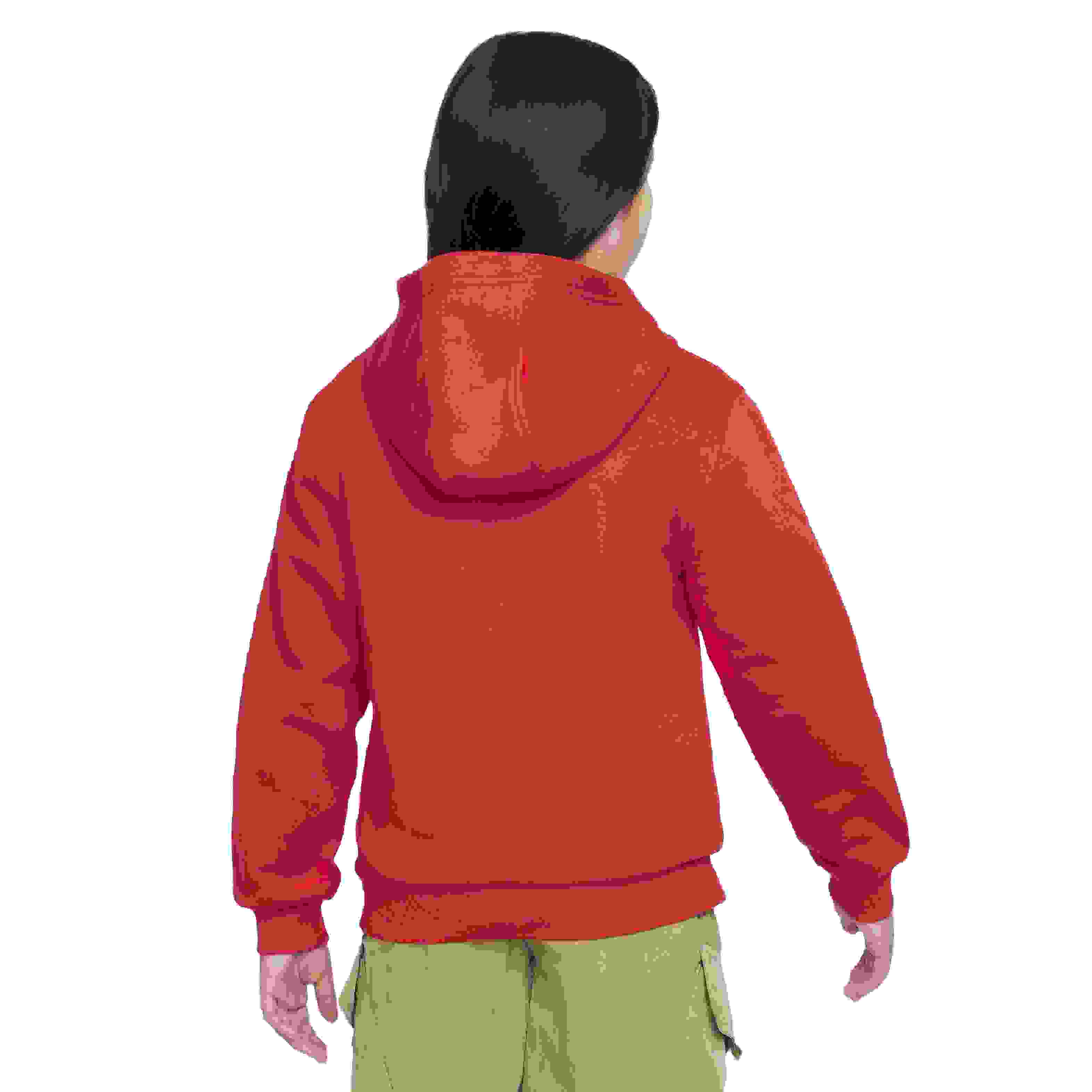 Nike Sportswear Club Fleece LBR Big Kids' Red Hoodie